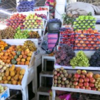 Fruchtstand im Mercado von Cusco