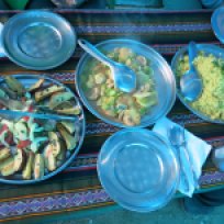 Mittagessen in Huayracmachay