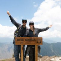 Auf dem Gipfel des Machu Picchu Mountain