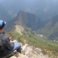 Dani auf dem Machu Picchu Mountain