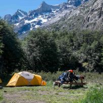 Unser Zelt für die vierte Nacht im Camp Grey