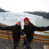 Selfie mit Gletscher