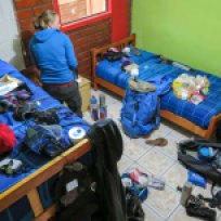 Chaos! Rucksack packen in Puerto Natales