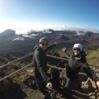 Selfie beim Haleakala Krater