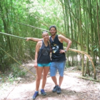 Wir zwei im Bamboo Jungle