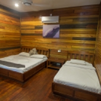 Unser sehr schönes Zimmer im Scuba Junkie Mabul Beach Resort
