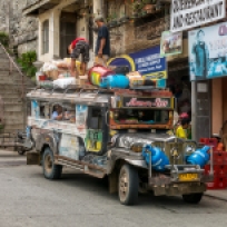 Ein Jeepney in Banaue